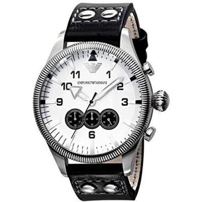 Product Ανδρικό Ρολόι Armani Ar5836 (44mm) Μεταλλικό Μπρασελέ Μαύρο base image