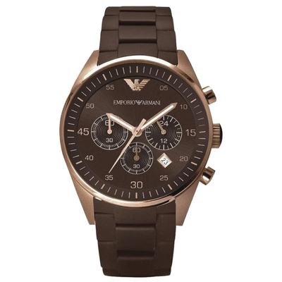 Product Ανδρικό Ρολόι Armani Ar5891 (38 mm) Μεταλλικό Μπρασελέ Καφέ base image