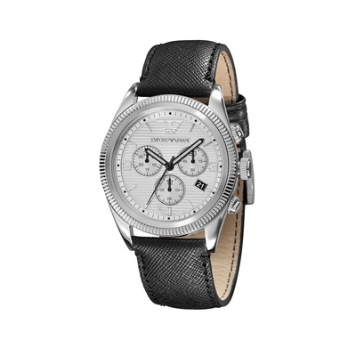Product Ανδρικό Ρολόι Armani Ar5895 (42mm) Δερμάτινο Λουράκι Μαύρο base image