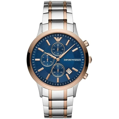 Product Ανδρικό Ρολόι Armani Ar80025 (43mm) Μεταλλικό Μπρασελέ Ασημί base image