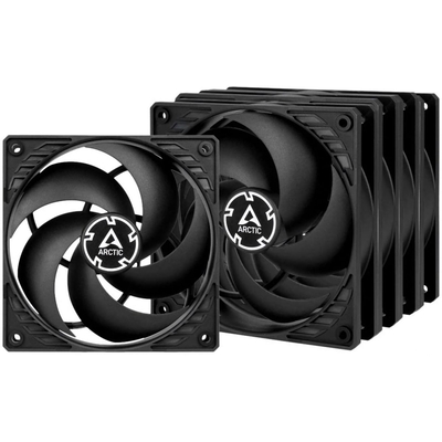 Product Case Fan 12cm Arctic F12 PWM Pack of 5pcs - best performance/noise - Black base image