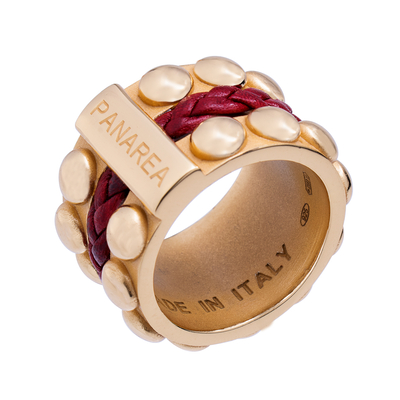 Product Γυναικείο Δαχτυλίδι Panarea As856Doro (T16) από Ασήμι Gold-Red base image