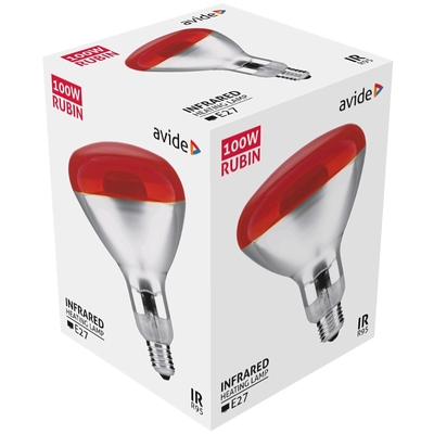 Product Λάμπα Υπερύθρων Avide R95 E27 100W Κόκκινο base image