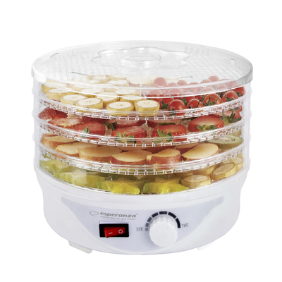 Product Αποξηραντής Τροφίμων Esperanza EKD003 Transparent,White 250 W base image
