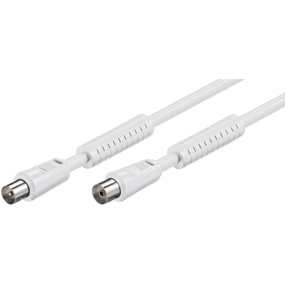 Product Καλώδιο Κεραίας RF 5m Λευκό Φερρίτη base image