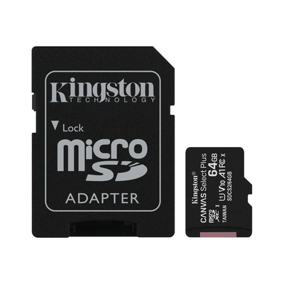 Product Κάρτα Μνήμης microSDXC 64 GB Kingston Canvas Select Plus - UHS-I base image
