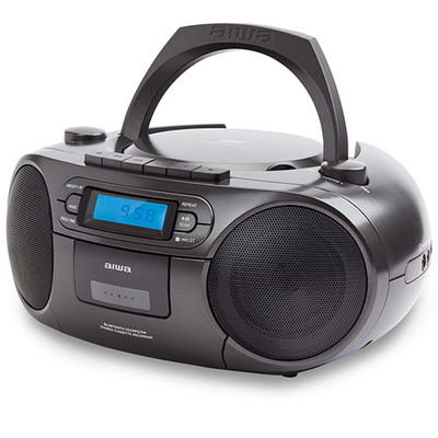 Product Φορητό Ηχοσύστημα Aiwa CD/MP3/USB/TAPE/BT With FM PLL RADIO Black base image