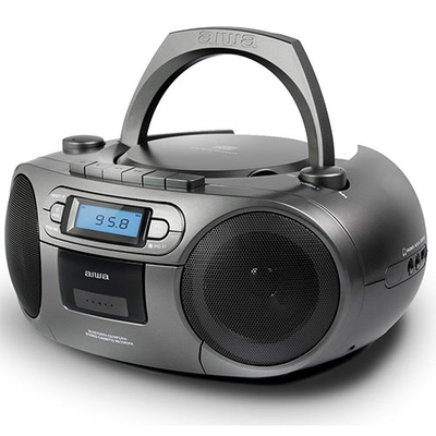 Product Φορητό Ηχοσύστημα Aiwa CD/MP3/USB/TAPE/BT With FM PLL RADIO GREY base image