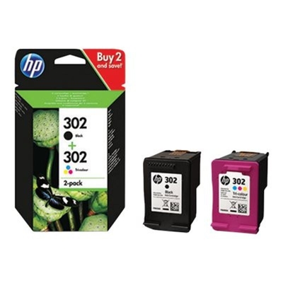 Product Μελάνι HP 302 - 2Pack - Black, three-color - Original base image