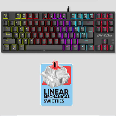 Product Πληκτρολόγιο Ενσύρματο Armaggeddon Mechanical MKA-2C NEO Black LINEAR RED SWITCH base image
