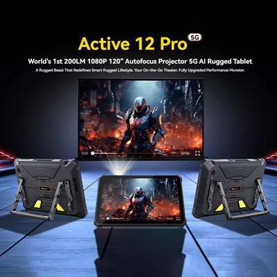Product Tablet Blackview 5G Octacore 11' (16Gb+1T) Rugged Projector Black base image