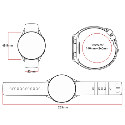 Product Smartwatch Blackview Bt5.3 Amoled Ultra-Clear Display Black base image