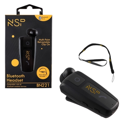 Product Handsfree Multipoint NSP BN221 (8345555) Μαύρο Πτυσσόμενο base image
