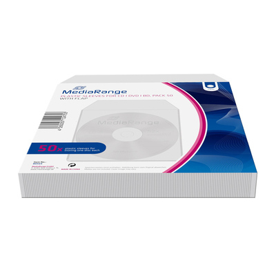 Product Θήκη CD/DVD MediaRange πλαστική με καπάκι, 50τμχ base image