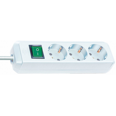 Product Πολύπριζο Με Διακόπτη Brennenstuhl ECO-Line 3 Θέσεων, Καλώδιο 5m, Λευκό base image