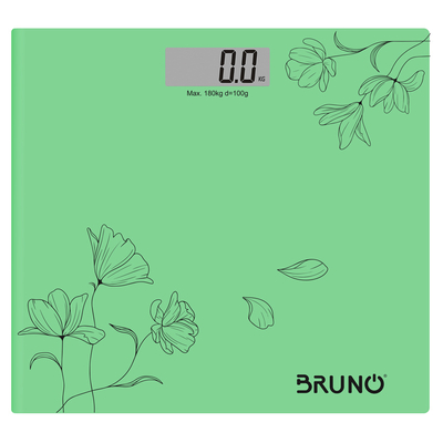 Product Ζυγαριά Μπάνιου Bruno ψηφιακή BRN-0054, έως 180kg, πράσινη base image