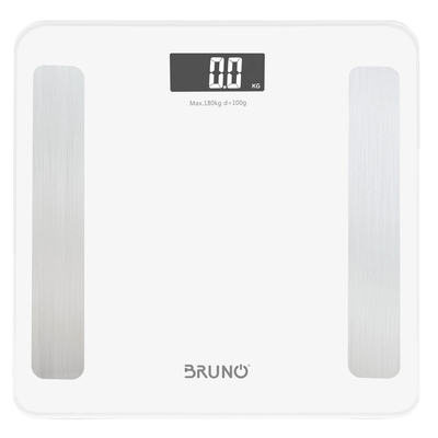 Product Ζυγαριά Μπάνιου Bruno Smart ψηφιακή με λιπομετρητή BRN-0058, έως 180kg, λευκή base image