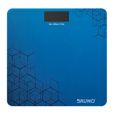 Product Ζυγαριά Μπάνιου Bruno ψηφιακή BRN-0073, έως 180kg, επαναφορτιζόμενη, μπλε base image