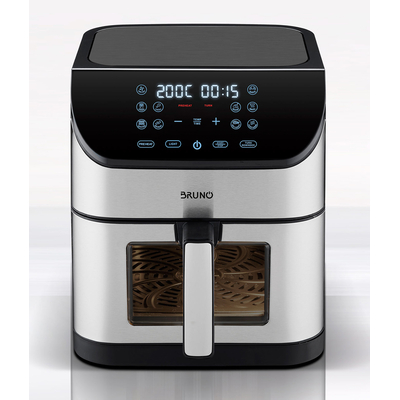 Product Φριτέζα Αέρος Bruno BRN-0194, 8Lt, 1800W, Inox-Μαύρη base image