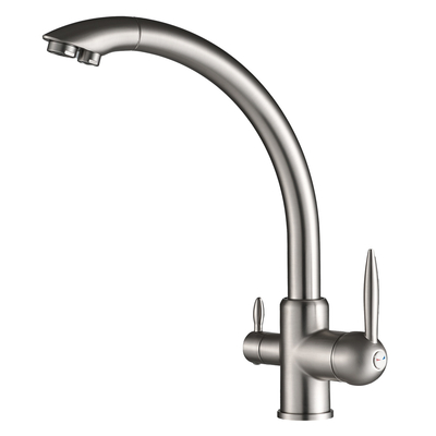 Product Μπαταρία Πάγκου Κουζίνας Bruno BRN-0238, Τρίοδη, Αναμεικτική, Ασημί base image