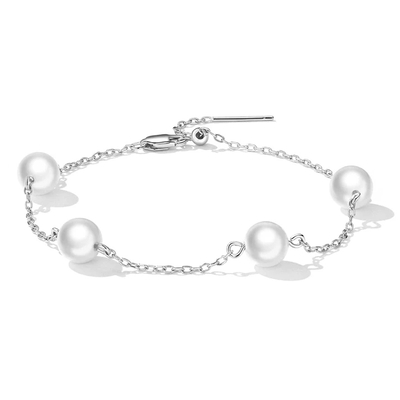 Product Βραχιόλι Bamoer Bsb090 με Πέρλες, Ασήμι 925, Ασημί base image