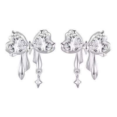 Product Σκουλαρίκι Bamoerα Καρφωτά BSE1061 με Κυβική Ζιρκόνια, Ασήμι 925, Ασημί base image