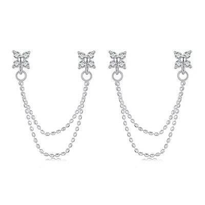 Product Σκουλαρίκι Bamoerα Καρφωτά BSE1106 με Κυβική Ζιρκόνια, Ασήμι 925, Ασήμι base image