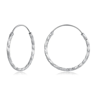 Product Σκουλαρίκι Bamoerα Κρίκοι BSE1178-L, Ασήμι 925, 2.6Cm, Ασημί base image