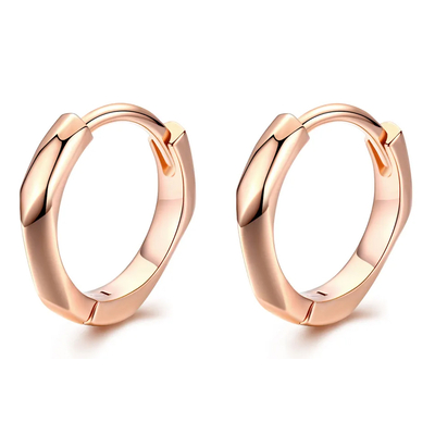 Product Σκουλαρίκι Bamoerα Κρίκοι BSE119, Ασήμι 925, Ροζ Χρυσό base image