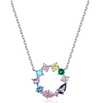 Product Κολιέ Bamoer BSN178 με Κυβική Ζιρκόνια, Ασήμι 925, Ασημί base image