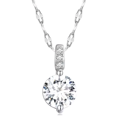 Product Κολιέ Bamoer BSN273 με Κυβική Ζιρκόνια, Ασήμι 925, Ασημί base image