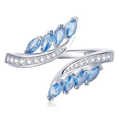 Product Δαχτυλίδι Bamoer Bsr005, Κυβική Ζιρκόνια, Ανοιγόμενο, Ασήμι 925, Ασημί base image