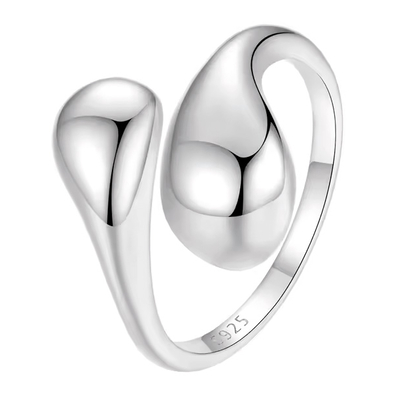 Product Δαχτυλίδι Bamoer Bsr597-E, Ανοιγόμενο, Ασήμι 925, Ασημί base image