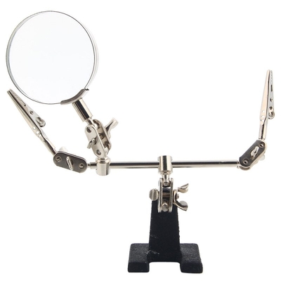 Product Best Μεγεθυντικός Φακός Bst-168z, 5x Zoom, Με Clips Συγκράτησης base image