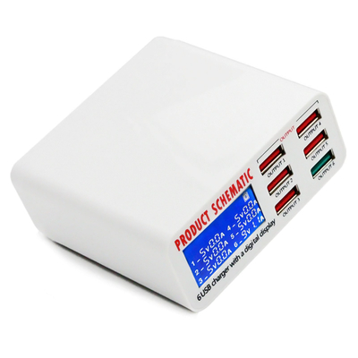 Product Βάση Φόρτισης USB 6 θέσεων με LCD monitor BST-U3, 5V 8A, 40W base image