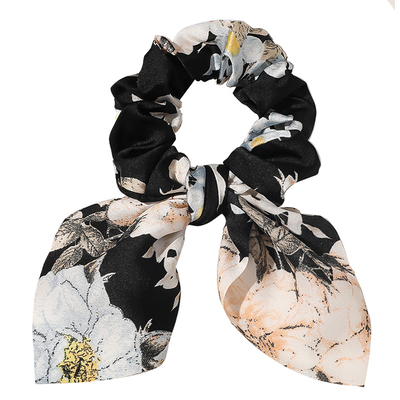 Product Λαστιχάκι Μαλλιών Roxxani με Μικρό Φιόγκο Bthu-0004, Φλοράλ base image