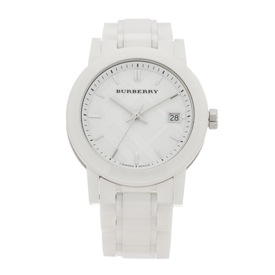 Product Γυναικείο Ρολόι Burberry Bu9180 (34mm) Κεραμικό Μπρασελέ Λευκό base image