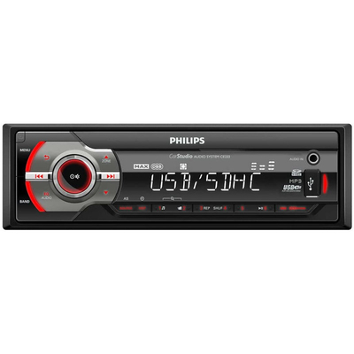 Product Ηχοσύστημα Αυτοκινήτου Philips CE233/GRS με USB, κάρτα SD και Aux-In 4 x 50 W base image