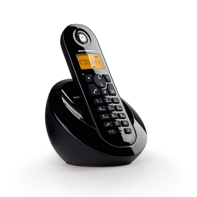 Product Ασύρματο Τηλέφωνο Με Ανοιχτή Ακρόαση Motorola C601 Μαύρο (Ελληνικό Μενού) base image