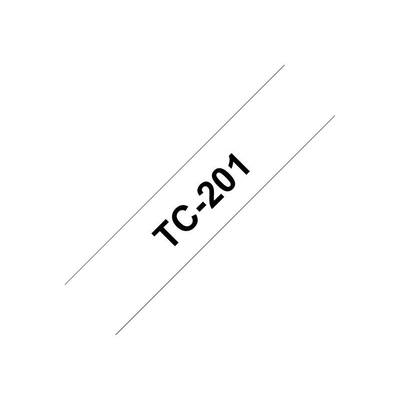 Product Μελανοταινία Brother - TC-201 - 12mm - Black on White base image