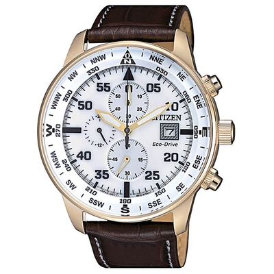 Product Ανδρικό Ρολόι Citizen Ca0693-12A (44mm) Δερμάτινο Λουράκι Καφέ base image