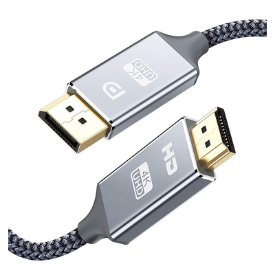Product Καλώδιο DisplayPort Powertech (M) σε HDMI(M), 4K, PS8402A, copper, 1m base image