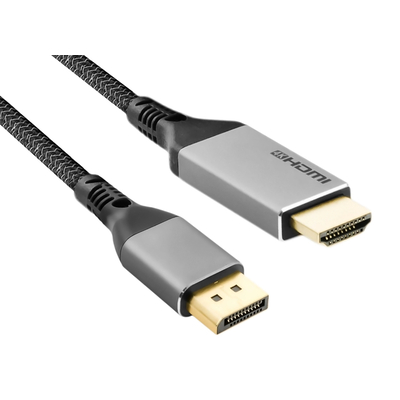 Product Καλώδιο Displayport Powertech Σε HDMI Cab-Dp069, 4K/30Hz, 1.5M, Μαύρο base image