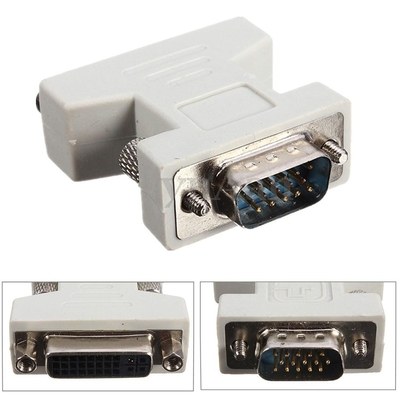 Product Αντάπτορας VGA Powertech σε DVI 24+5 CAB-G018, συμβατός με 24+1, λευκός base image