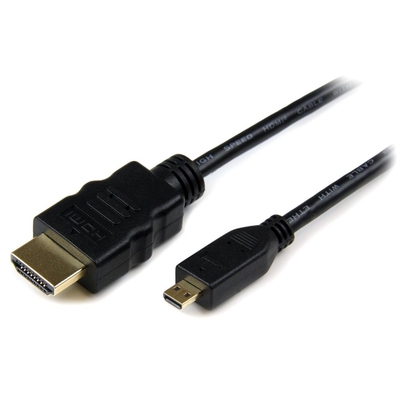 Product Καλώδιο HDMI Powertech σε HDMI Micro CAB-H008, με Ethernet, 3m, μαύρο base image