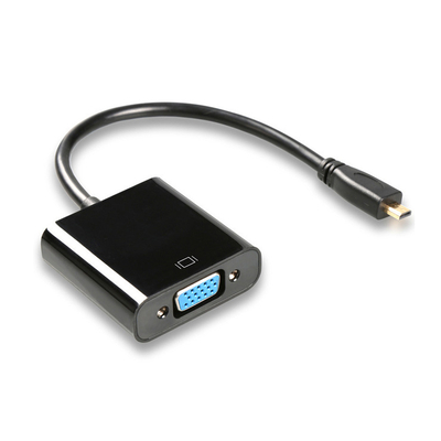 Product Αντάπτορας HDMI Powertech Micro σε VGA CAB-H032, 0.20m, μαύρος base image
