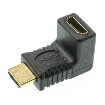 Product Αντάπτορας Hdmi Powertech Cab-H035 Γωνιακός 90° Μαύρος base image