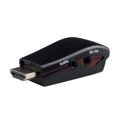 Product Αντάπτορας HDMI Powertech 19pin σε VGA CAB-H076, audio jack, USB power base image