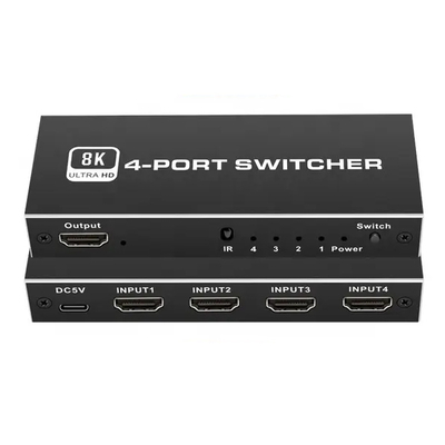 Product KVM Switch CAB-H149, 4-in σε 1-out, 4K/120Hz, 8K/60Hz, μαύρο base image