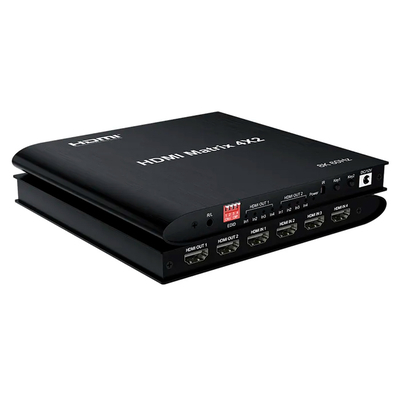 Product HDMI Switch matrix CAB-H155, 4-in σε 2-out, 8K/60Hz, HDR/HDCP, μαύρο base image